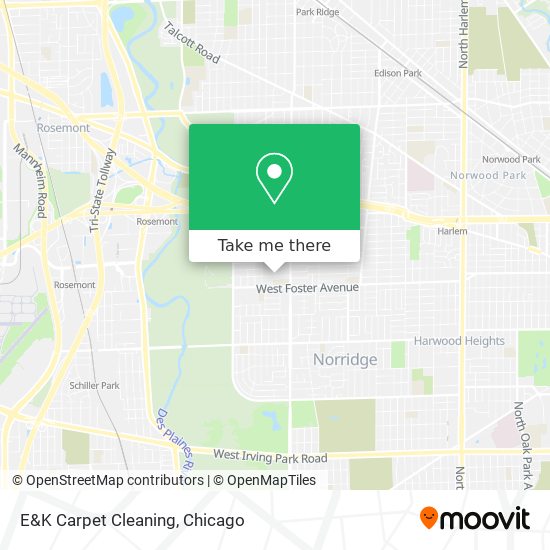 E&K Carpet Cleaning map