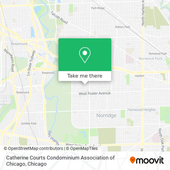 Mapa de Catherine Courts Condominium Association of Chicago