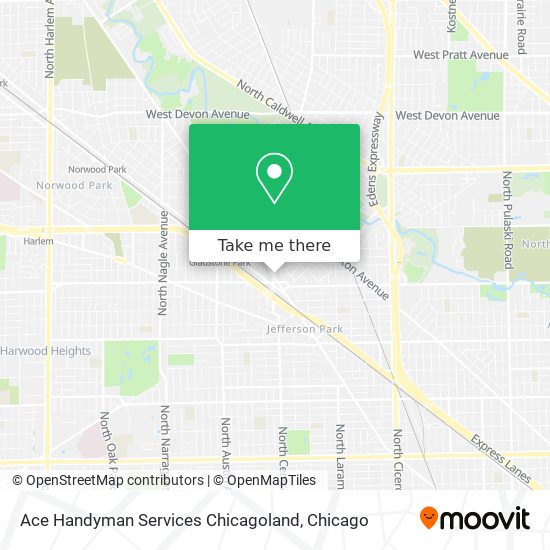 Ace Handyman Services Chicagoland map