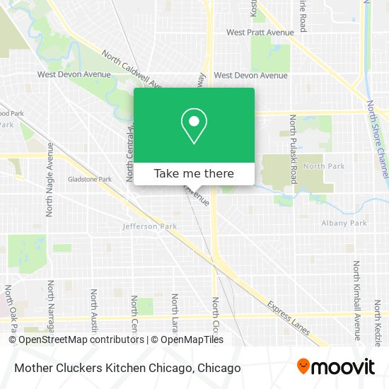 Mother Cluckers Kitchen Chicago map