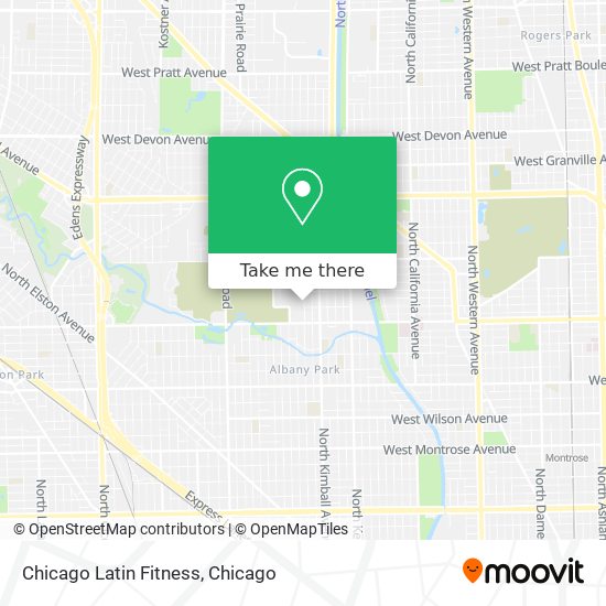 Chicago Latin Fitness map