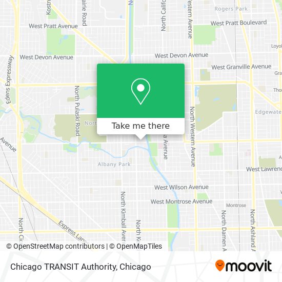 Mapa de Chicago TRANSIT Authority