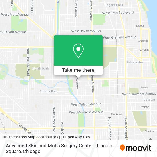 Mapa de Advanced Skin and Mohs Surgery Center - Lincoln Square