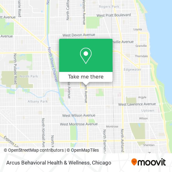 Arcus Behavioral Health & Wellness map