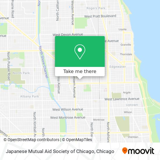 Japanese Mutual Aid Society of Chicago map