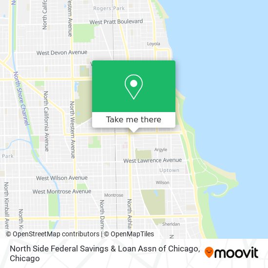 North Side Federal Savings & Loan Assn of Chicago map