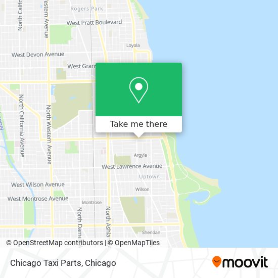 Chicago Taxi Parts map