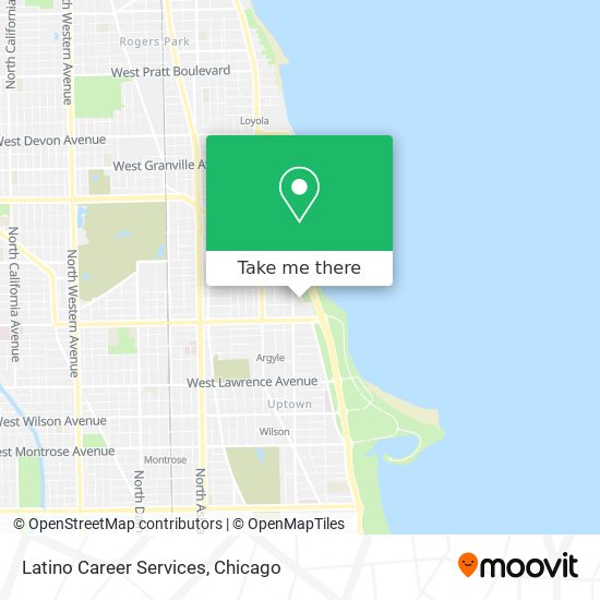 Latino Career Services map