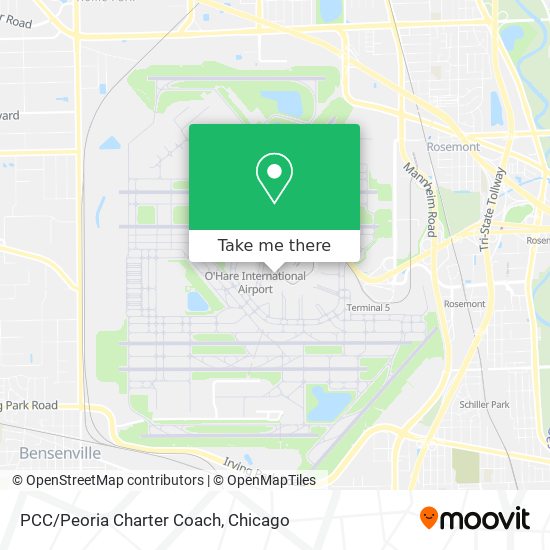PCC/Peoria Charter Coach map