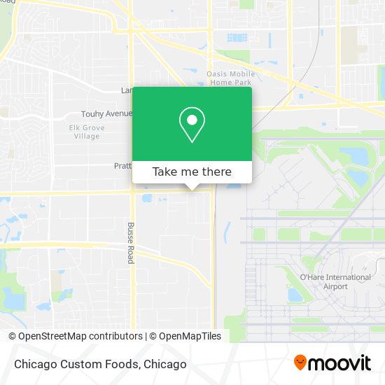 Chicago Custom Foods map
