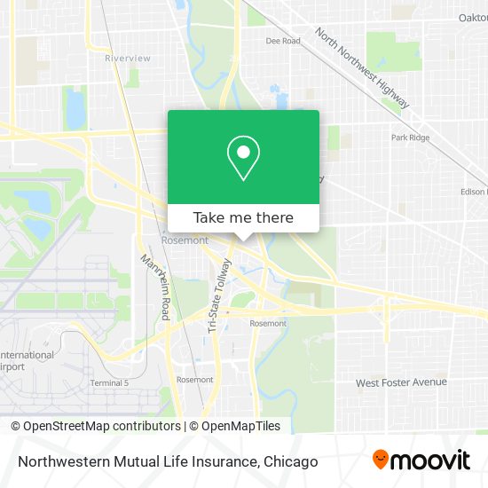 Northwestern Mutual Life Insurance map