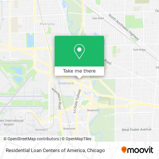 Residential Loan Centers of America map