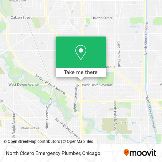 North Cicero Emergency Plumber map