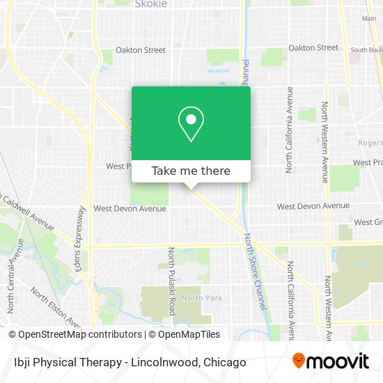 Ibji Physical Therapy - Lincolnwood map