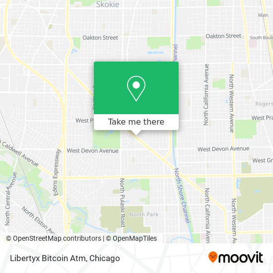 Mapa de Libertyx Bitcoin Atm