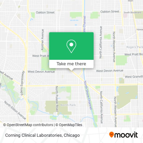 Mapa de Corning Clinical Laboratories