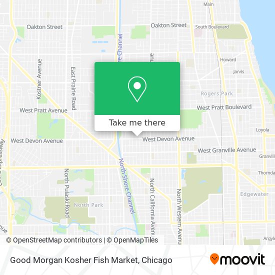 Good Morgan Kosher Fish Market map