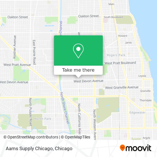 Mapa de Aams Supply Chicago
