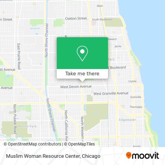 Muslim Woman Resource Center map