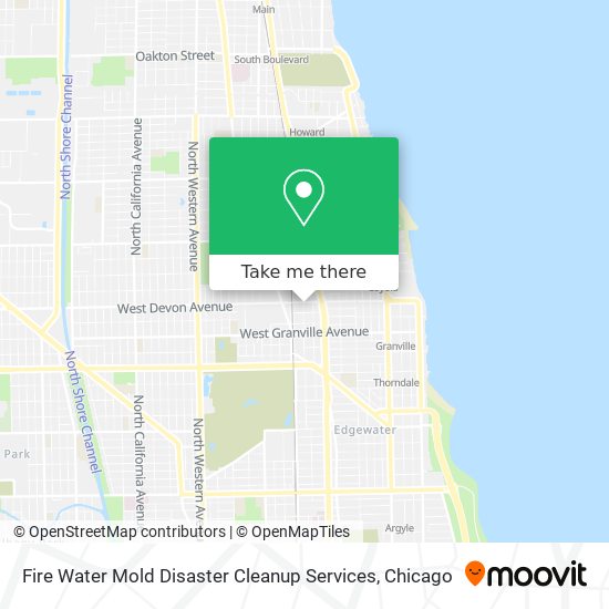 Fire Water Mold Disaster Cleanup Services map