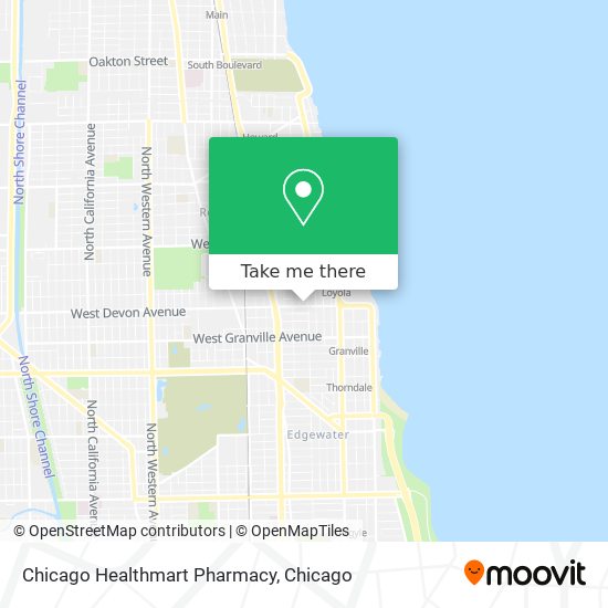 Chicago Healthmart Pharmacy map