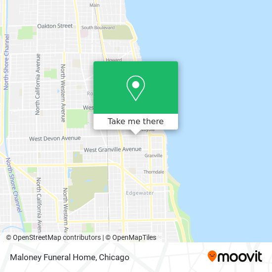 Maloney Funeral Home map