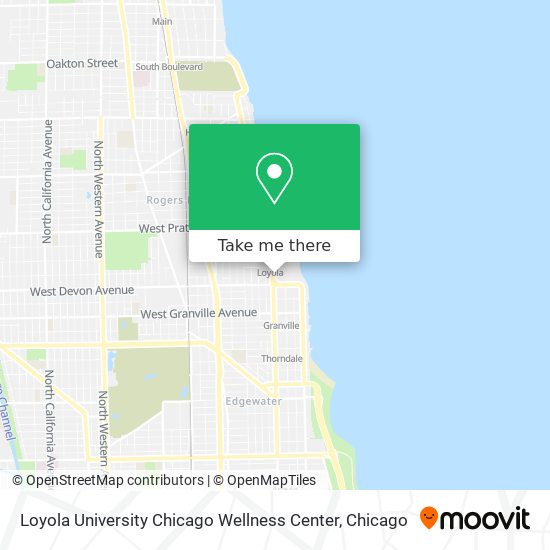 Loyola University Chicago Wellness Center map