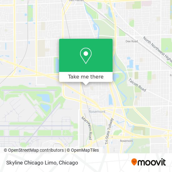 Skyline Chicago Limo map
