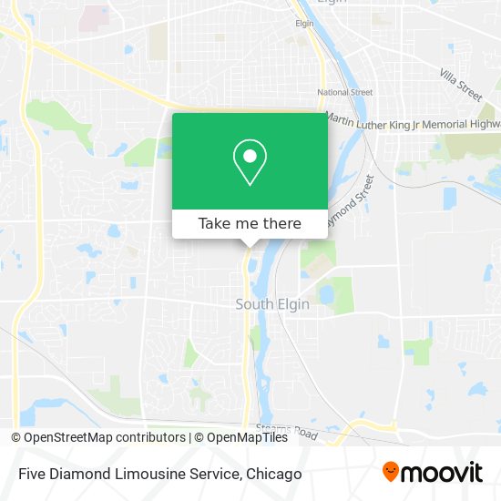 Five Diamond Limousine Service map