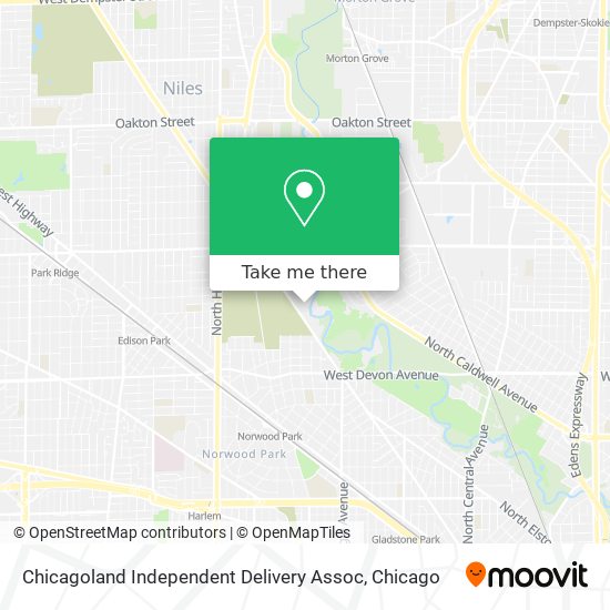 Chicagoland Independent Delivery Assoc map