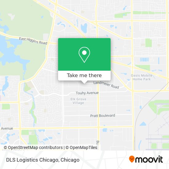 Mapa de DLS Logistics Chicago