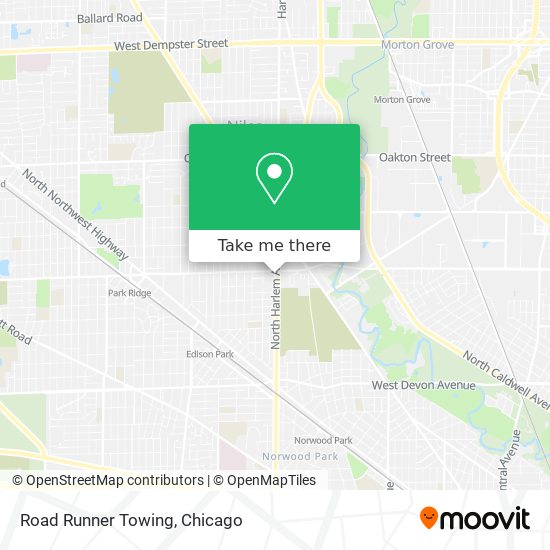 Road Runner Towing map