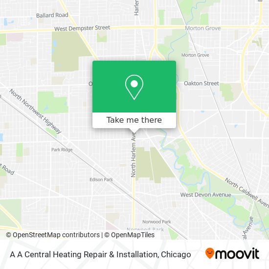 Mapa de A A Central Heating Repair & Installation
