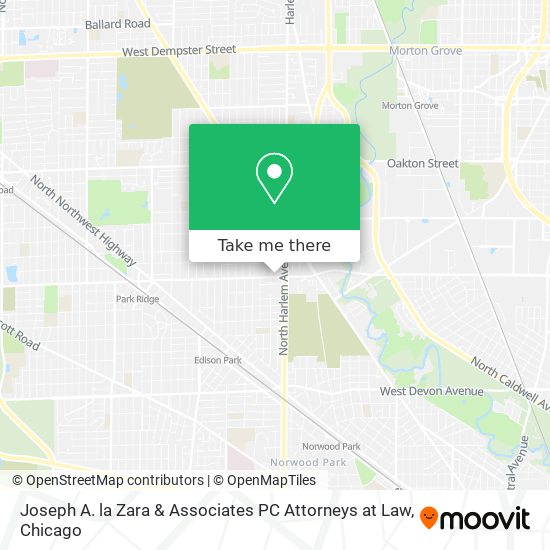 Mapa de Joseph A. la Zara & Associates PC Attorneys at Law