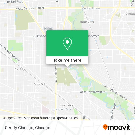 Mapa de Certify Chicago