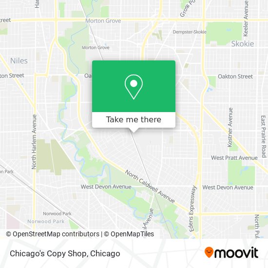 Chicago's Copy Shop map