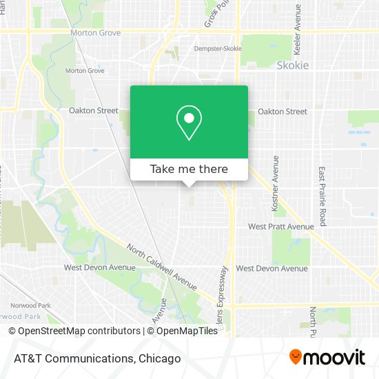 Mapa de AT&T Communications