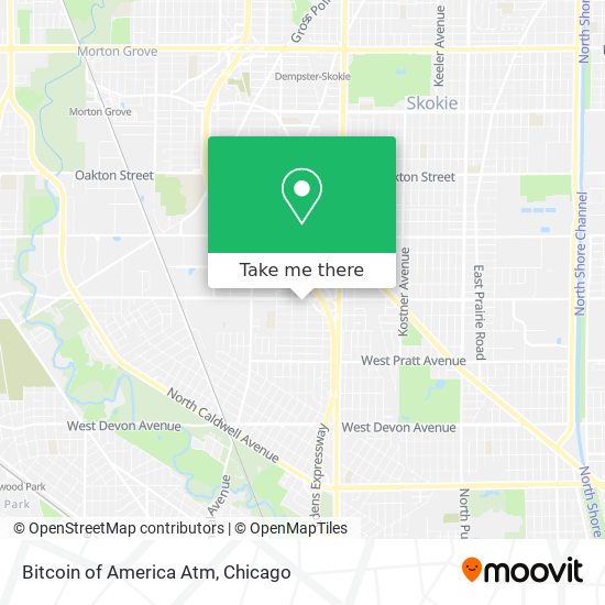 Bitcoin of America Atm map