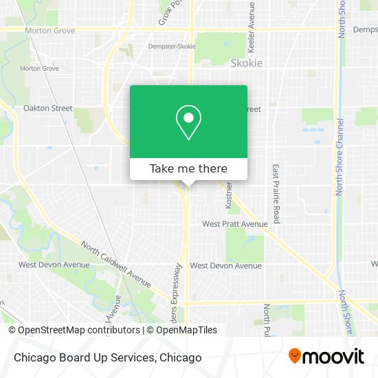 Mapa de Chicago Board Up Services