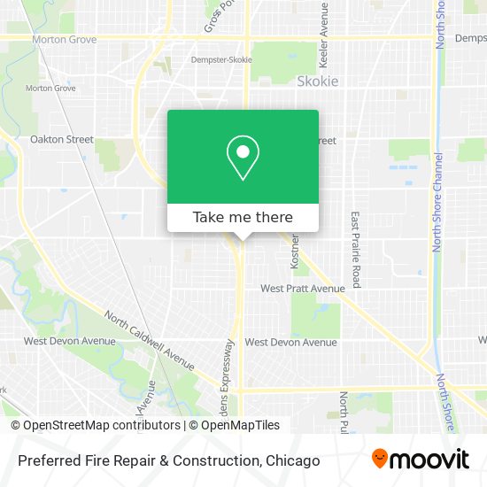 Mapa de Preferred Fire Repair & Construction