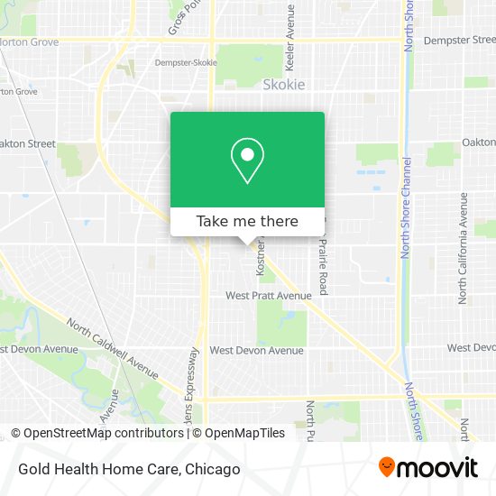 Gold Health Home Care map