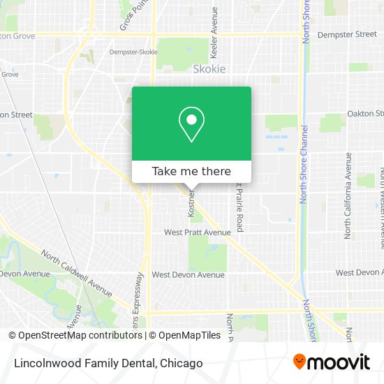 Lincolnwood Family Dental map