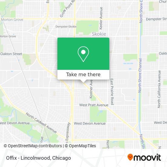 Offix - Lincolnwood map