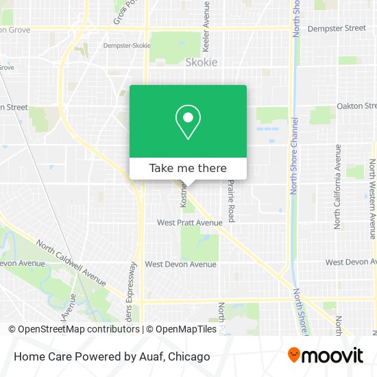 Home Care Powered by Auaf map