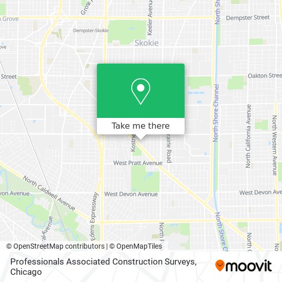 Professionals Associated Construction Surveys map