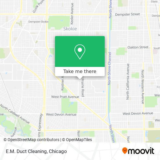 E.M. Duct Cleaning map