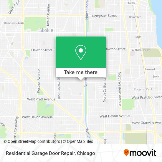Residential Garage Door Repair map
