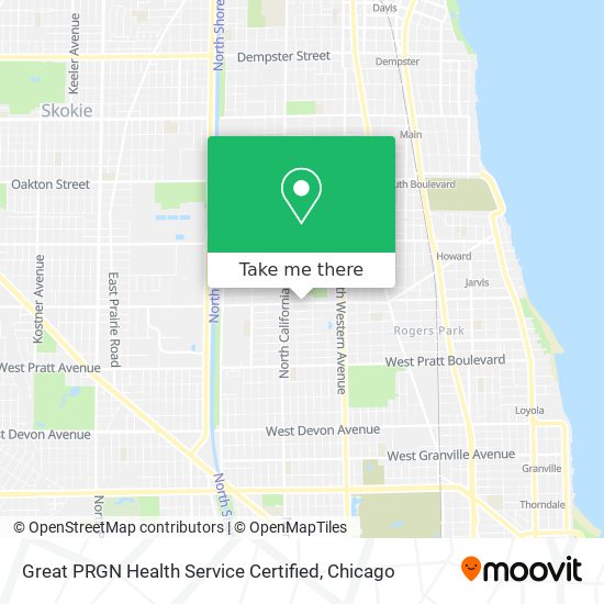 Mapa de Great PRGN Health Service Certified