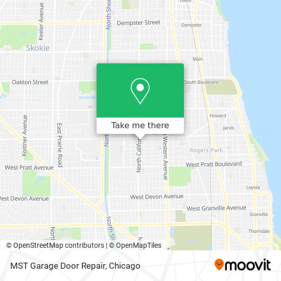 MST Garage Door Repair map