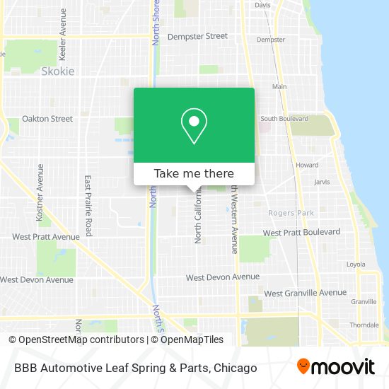 BBB Automotive Leaf Spring & Parts map